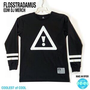 Flosstradamus HDY Sox Alert shirt size large long sleeve EDM logo DJ merch rare